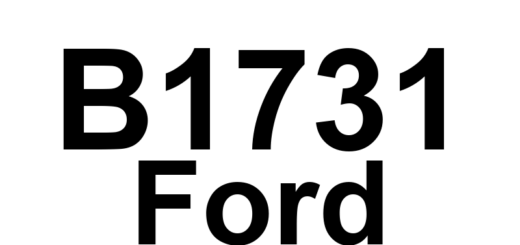 DTC B1731 Ford - Definição em inglês: Seat Driver Rear Down Switch Circuit Short to Battery Definição em Português: Circuito do Interruptor de Movimento para Baixo do Banco Traseiro do Motorista - Curto para Bateria.