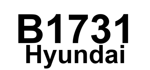 DTC B1731 Hyundai - Definição em inglês: Anchor Pretensioner front-Driver resistance too Low Definição em Português: Pré-tensionador âncora dianteiro do motorista - Resistência muito baixa