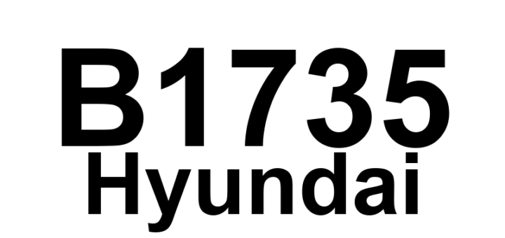 DTC B1735 Hyundai - Definição em inglês: Anchor Pretensioner front-Passenger resistance too Low Definição em Português: Pré-tensionador do cinto de segurança - Resistência baixa demais (passageiro dianteiro)