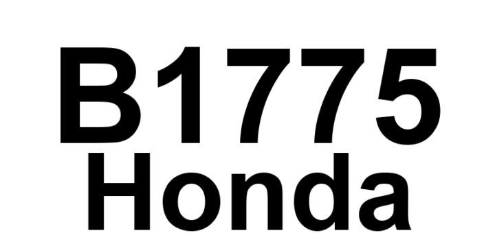DTC B1775 Honda - Definição em inglês: Microphone Input/Output Short to Power/Open Definição em Português: Entrada/Saída do Microfone - Curto para a Alimentação/Em Circuito Aberto