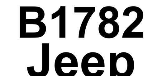 DTC B1782 Jeep - Definição em inglês: Headlamp Leveling Switch Stuck Definição em Português: Interruptor de Nivelamento dos Faróis - Travado