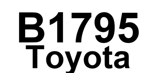 DTC B1795 Toyota - Definição em inglês: Occupant Classification ECU Malfunction Definição em Português: Unidade de Controle de Classificação de Ocupante - Mau Funcionamento