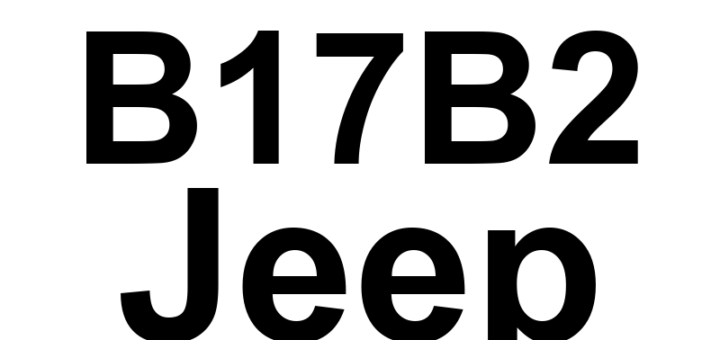 DTC B17B2 Jeep - Definição em inglês: Rear Right Trailer Turn Lamp Control Circuit Low Definição em Português: Circuito da Lâmpada de Seta do Reboque Traseiro Direito - Tensão Baixa