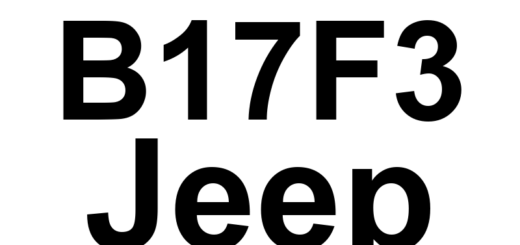 DTC B17F3 Jeep - Definição em inglês: Auto High Beam System Aim Definição em Português: Sistema de Farol Alto Automático - Alinhamento