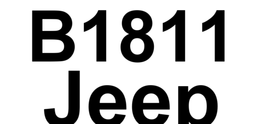 DTC B1811 Jeep - Definição em inglês: Driver Door Ajar Input Circuit High Definição em Português: Circuito do sinal da porta do motorista aberta - Alta tensão