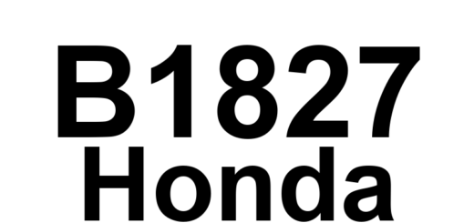 DTC B1827 Honda - Definição em inglês: Rear Height Pulse Error Definição em Português: Erro de Pulso da Altura Traseira