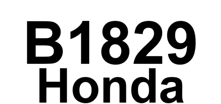 DTC B1829 Honda - Definição em inglês: A/T-P Signal and VSP Signal Mismatch Definição em Português: Sinal A/T-P e Sinal de Velocidade do Veículo - Incompatibilidade