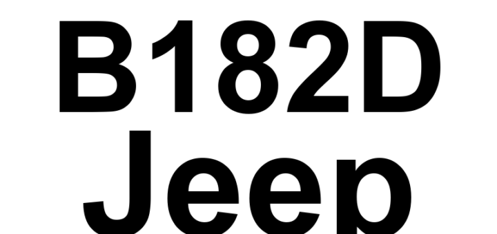 DTC B182D Jeep - Definição em inglês: All Door Lock Control Circuit Low Definição em Português: Circuito de Controle de Trava de Todas as Portas - Baixa Tensão