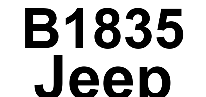 DTC B1835 Jeep - Definição em inglês: Driver Door Unlock Control Circuit Low Definição em Português: Circuito de Controle de Destravamento da Porta do Motorista - Baixa Tensão