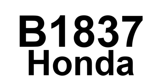 DTC B1837 Honda - Definição em inglês: Memory Position Calling Timeout Definição em Português: Chamada de Posição de Memória - Tempo Limite Excedido