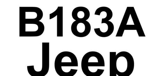 DTC B183A Jeep - Definição em inglês: Passenger Doors Unlock Control Circuit High Definição em Português: Circuito de Controle de Destravamento das Portas do Passageiro - Tensão Alta