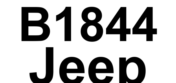 DTC B1844 Jeep - Definição em inglês: Sunroof Close Switch Input Circuit High Definição em Português: Interruptor do Teto Solar - Circuito de Entrada Alto