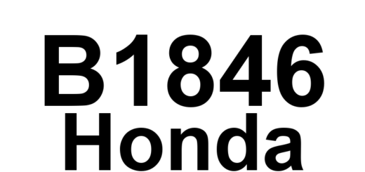 DTC B1846 Honda - Definição em inglês: Power Seat Front Up-Down Switch Circuit Malfunction Definição em Português: Circuito do Interruptor de Ajuste Frontal do Banco Elétrico para Cima e para Baixo - Mau Funcionamento