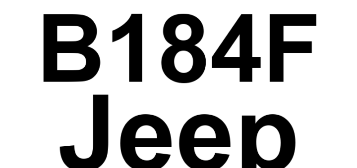 DTC B184F Jeep - Definição em inglês: Flipper Glass Control Circuit High Definição em Português: Circuito de Controle do Vidro Basculante - Alta Tensão