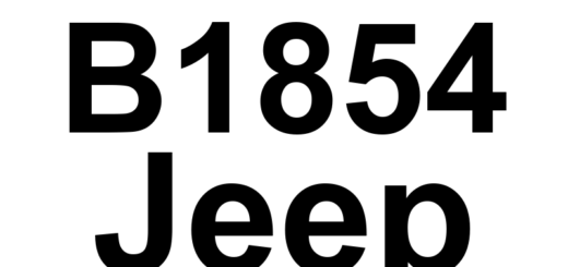 DTC B1854 Jeep - Definição em inglês: Driver Window Control Circuit Low Definição em Português: Circuito do Controle do Vidro do Motorista - Baixa Tensão