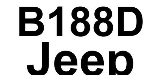 DTC B188D Jeep - Definição em inglês: Power Liftgate Control Circuit 1 Low Definição em Português: Circuito de Controle do Porta-Malas Elétrico - Tensão Baixa (Circuito 1)