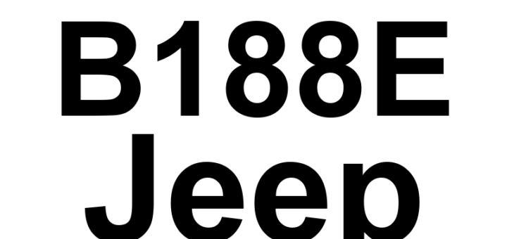 DTC B188E Jeep - Definição em inglês: Power Liftgate Control Circuit 1 High Definição em Português: Circuito de Controle do Porta-Malas Elétrico - Alta Tensão no Circuito 1