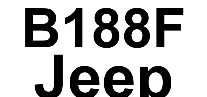 DTC B188F Jeep - Definição em inglês: Power Liftgate Control Circuit 1 Open Definição em Português: Circuito de Controle do Porta-Malas Elétrico - Circuito 1 Aberto.