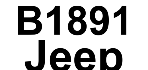 DTC B1891 Jeep - Definição em inglês: Power Liftgate Control Circuit 2 Low Definição em Português: Circuito de Controle do Porta-Malas Elétrico 2 - Tensão Baixa