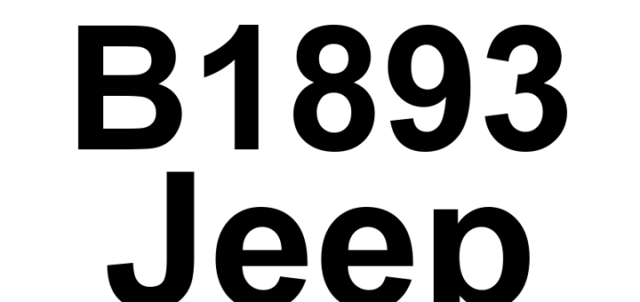 DTC B1893 Jeep - Definição em inglês: Power Liftgate Control Circuit 2 Open Definição em Português: Circuito de Controle da Tampa Traseira Elétrica - Circuito 2 Aberto