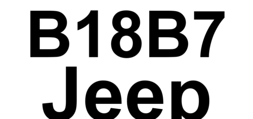DTC B18B7 Jeep - Definição em inglês: Master Switch - Rear Left Window Switch - Stuck Definição em Português: Interruptor Mestre - Interruptor da Janela Traseira Esquerda - Travado