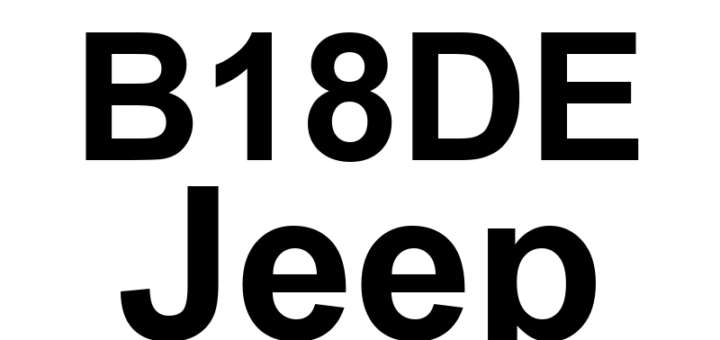 DTC B18DE Jeep - Definição em inglês: Power Liftgate Handle Switch Circuit Low Definição em Português: Circuito do Interruptor da Maçaneta do Porta-malas Elétrico - Baixa Tensão