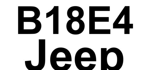 DTC B18E4 Jeep - Definição em inglês: Power Liftgate Front Zone Switch Circuit High Definição em Português: Circuito do Interruptor da Zona Frontal do Porta-Malas Elétrico - Alta Tensão