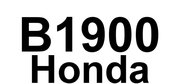 DTC B1900 Honda - Definição em inglês: Communication Circuit Error (BUS-OFF) Definição em Português: Erro no Circuito de Comunicação (BUS-OFF)