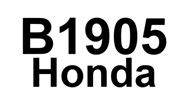 DTC B1905 Honda - Definição em inglês: Immobilizer unit lost communication with MICU(door lock switch message) Definição em Português: Unidade do imobilizador - Perda de comunicação com a MICU (mensagem do interruptor da trava da porta)