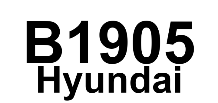 DTC B1905 Hyundai - Definição em inglês: Sensor Power Supply Fault Definição em Português: Fonte de Alimentação do Sensor - Falha Detectada