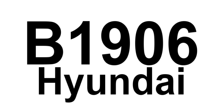 DTC B1906 Hyundai - Definição em inglês: Rain Sensor Fault 2 Definição em Português: Sensor de Chuva - Falha 2