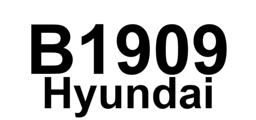 DTC B1909 Hyundai - Definição em inglês: Rear sensor signal fault Definição em Português: Sensor traseiro - Falha no sinal