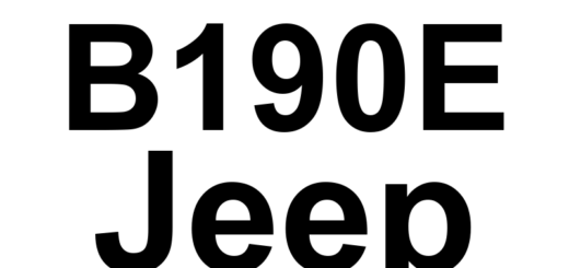 DTC B190E Jeep - Definição em inglês: Driver Window Switch Circuit Low Definição em Português: Circuito do Interruptor da Janela do Motorista - Baixa Voltagem