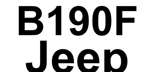 DTC B190F Jeep - Definição em inglês: Driver Window Switch Circuit High Definição em Português: Circuito do Interruptor da Janela do Motorista - Tensão Alta.