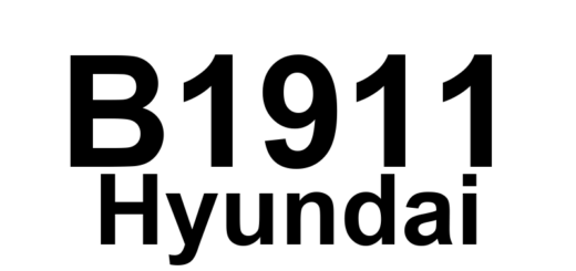 DTC B1911 Hyundai - Definição em inglês: Outside Mirror - Left Vertical Motor or Sensor Error Definição em Português: Espelho Externo - Erro no Motor ou Sensor Vertical Esquerdo