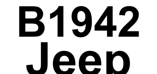 DTC B1942 Jeep - Definição em inglês: Power Liftgate Position Sensor 2 Circuit Performance Definição em Português: Sensor de Posição da Porta Traseira Elétrica 2 - Desempenho do Circuito