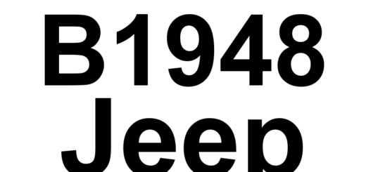 DTC B1948 Jeep - Definição em inglês: Power Liftgate Pinch Sensor 2 Circuit High Definição em Português: Sensor de Pinçamento do Porta-malas Elétrico - Circuito Alto (Sensor 2)