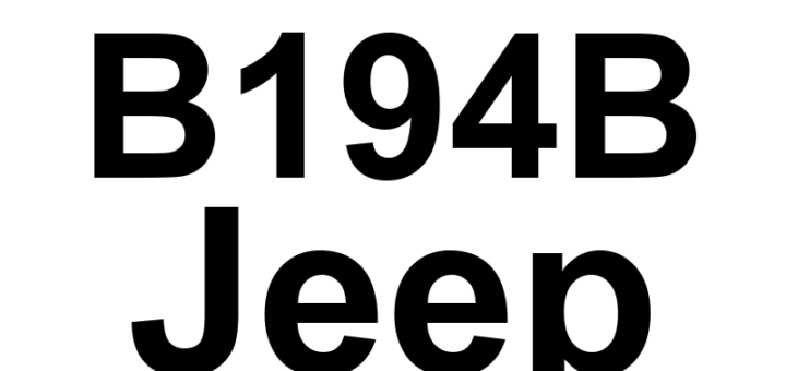 DTC B194B Jeep - Definição em inglês: Power Liftgate Rear Zone Switch Circuit Low Definição em Português: Circuito do Interruptor da Zona Traseira do Porta-Malas Automático - Baixa Tensão