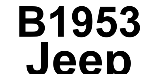 DTC B1953 Jeep - Definição em inglês: Power Liftgate Latch Cinch Overcurrent Definição em Português: Trinco do Porta-malas Elétrico - Sobrecorrente