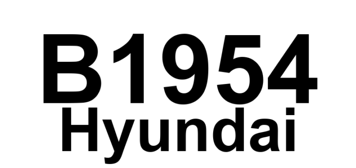 DTC B1954 Hyundai - Definição em inglês: Slide Motor Or Sensor Error Definição em Português: Erro no Motor ou Sensor de Deslizamento