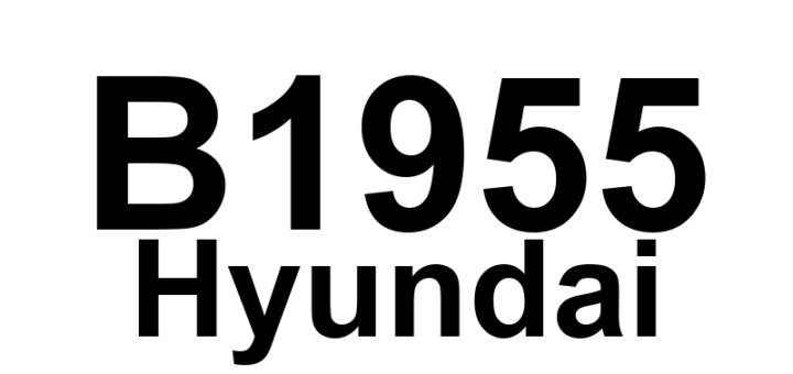 DTC B1955 Hyundai - Definição em inglês: Recline Motor Or Sensor Error Definição em Português: Erro no motor ou sensor de reclinação.