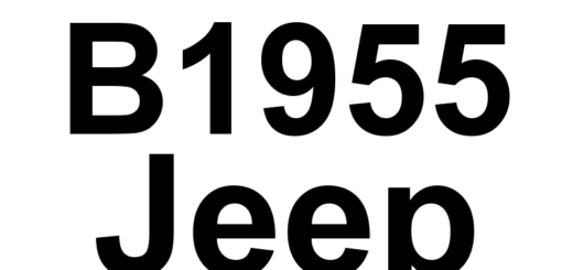 DTC B1955 Jeep - Definição em inglês: Power Liftgate Latch Release Overcurrent Definição em Português: Trava do Porta-Malas Elétrico - Sobrecorrente na Liberação