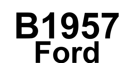 DTC B1957 Ford - Definição em inglês: Seat Front Up/Down Position Feedback Circuit Short to Ground Definição em Português: Circuito de Feedback da Posição do Banco Dianteiro para Cima/Baixo - Curto à Massa