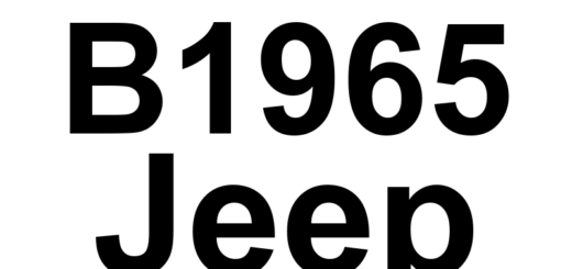DTC B1965 Jeep - Definição em inglês: Power Liftgate Sensor Supply Circuit Low Definição em Português: Circuito de Alimentação do Sensor da Tampa Traseira Elétrica - Tensão Baixa