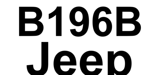 DTC B196B Jeep - Definição em inglês: Power Liftgate Close Direction - Excessive Time Definição em Português: Porta-malas elétrico - Tempo excessivo para fechar
