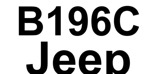DTC B196C Jeep - Definição em inglês: Power Liftgate Close Direction Excessive Position Sensor Counts Definição em Português: Sensor de Posição do Porta-Malas Elétrico - Contagem Excessiva na Direção de Fechamento