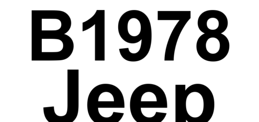 DTC B1978 Jeep - Definição em inglês: Power Liftgate Close Direction - Sector Switch Performance Definição em Português: Direção de Fechamento do Porta-Malas Elétrico - Desempenho do Interruptor Setorial.
