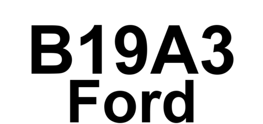 DTC B19A3 Ford - Definição em inglês: Driver Seat Cushion Blower Speed Short to Battery Definição em Português: Ventilador do Assento do Motorista - Velocidade em Curto para a Bateria