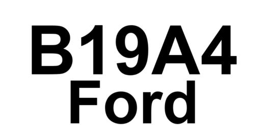 DTC B19A4 Ford - Definição em inglês: Driver Seat Back Blower Speed Short to Battery Definição em Português: Velocidade do Soprador do Encosto do Banco do Motorista - Curto para Bateria
