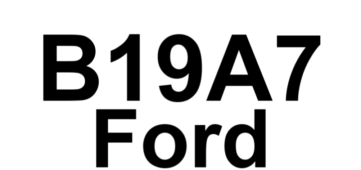 DTC B19A7 Ford - Definição em inglês: Driver Seat Cushion Blower Speed Short to Ground Definição em Português: Velocidade do Ventilador da Almofada do Assento do Motorista - Curto para Terra